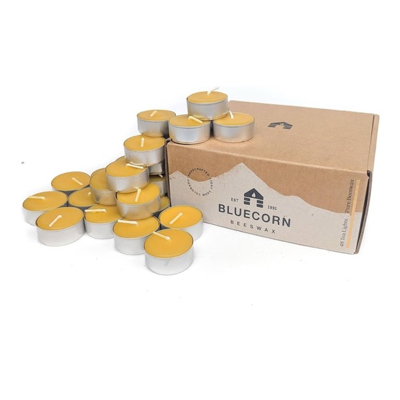 Bluecorn Beeswax Tealight Candles - Picture 1 of 6